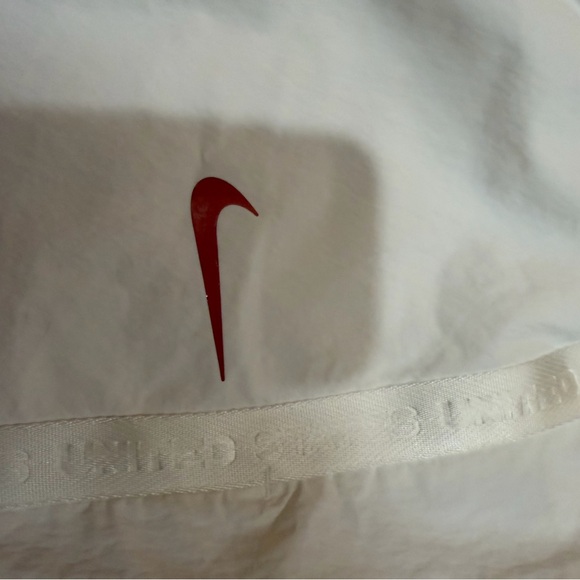 Nike White Pants with Red Swoosh - Picture 2 of 4